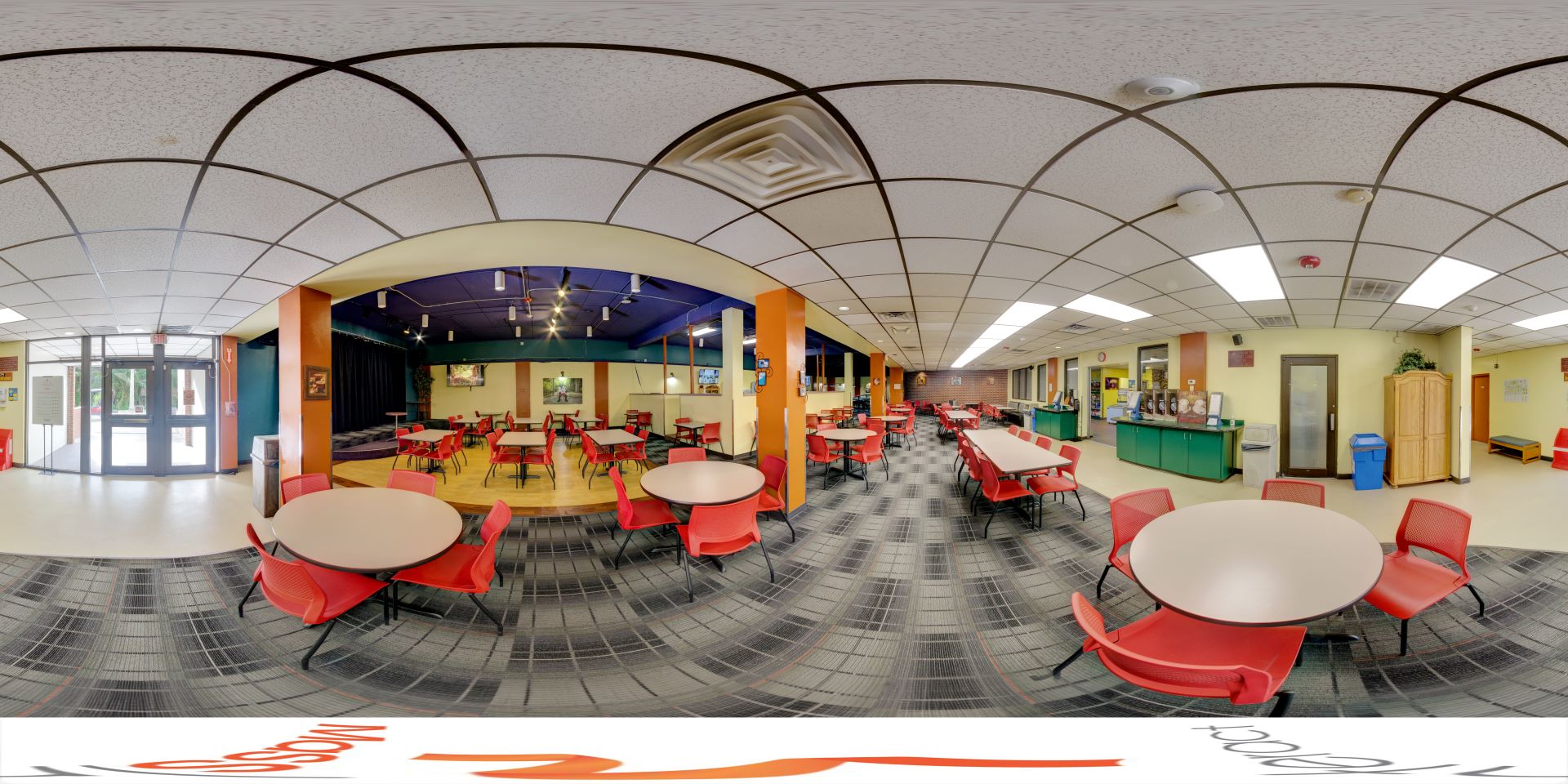 The Rathskeller Pizza and Grill—affectionately known on campus as “The Rat”—is on the ground floor of Evans Hall and is a great place for casual dining, with big-screen TVs, pool tables, music and a menu featuring made-to-order pizza, chicken wings, burgers, fries, fresh-baked cookies and vegan/vegetarian options. A small convenience store offers a variety of bottled beverages, snacks and grocery and convenience items. Delivery services are available on campus, as well.